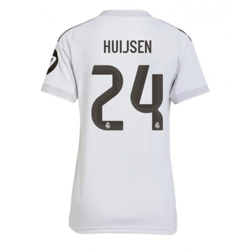 Real Madrid Dean Huijsen #24 Primera Equipación Mujer 2025-26 Manga Corta